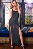 Black Sequined Chiffon Maxi Dress - Everything 5 Pounds