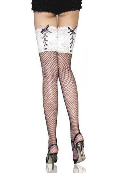 Lace Lycra Sheer Stay Up Thigh High
