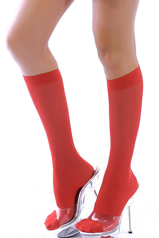 Ankle Socks with Ruffle Red Bow