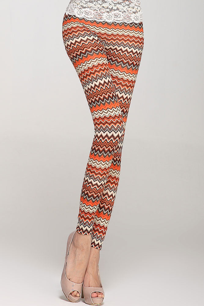 Wave High Waist Fashion Legging