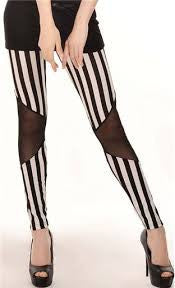 Black And White Stripes Legging