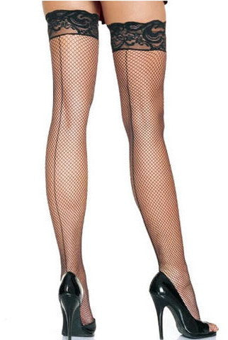Back Seam Fishnet Stockings