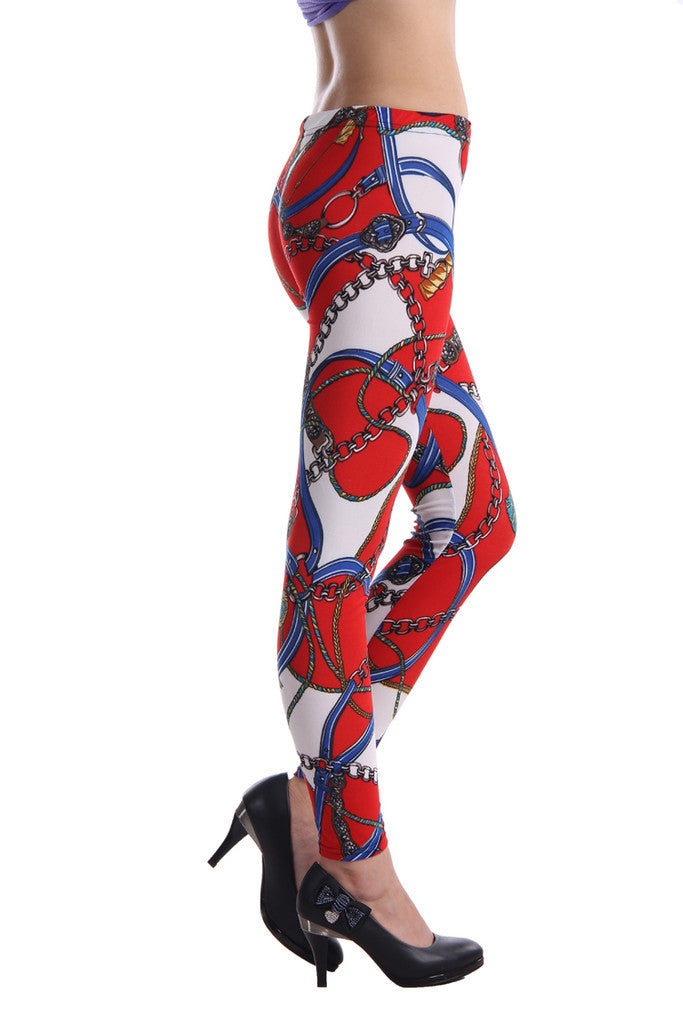 Baroque Style Fashion Leggings - Everything 5 Pounds