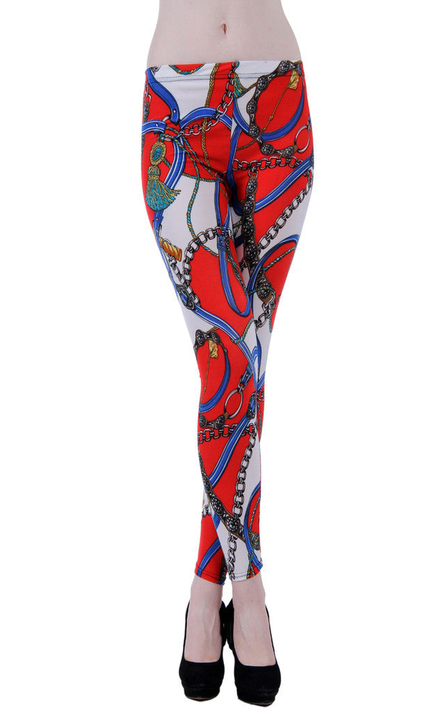 Baroque Style Fashion Leggings - Everything 5 Pounds