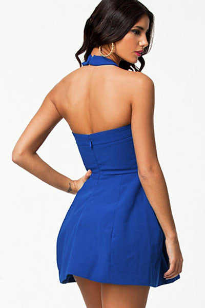 Royal Blue Mini Skater Dress - Everything 5 Pounds - 2