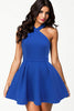 Royal Blue Mini Skater Dress - Everything 5 Pounds - 1