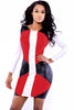 Red Faux Leather Speedway Bodycon Dress - Everything 5 Pounds - 1