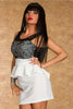 Terrific Paisley Lace Peplum Dress White - Everything 5 Pounds - 3