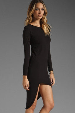 Long Sleeve Black Fashion Dress - Everything 5 Pounds - 3