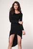 Long Sleeve Black Fashion Dress - Everything 5 Pounds - 1