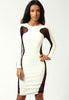 Lily Mesh Exposed Top and Side Bodycon Dress White - Everything 5 Pounds - 1