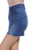 Fashionable Blue Ripped Denim Look Mini Skirt - Everything 5 Pounds - 2
