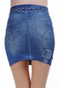 Fashionable Blue Ripped Denim Look Mini Skirt - Everything 5 Pounds - 3