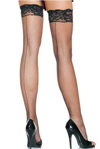 Lace Lycra Sheer Stay Up Thigh High