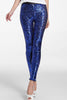 Sapphire Sequin Front PU Leggings - Everything 5 Pounds - 1