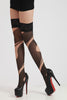 Black Nude Cutout Illusion Stockings - Everything 5 Pounds