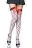 Black and Red Cross Grid Socks - Everything 5 Pounds